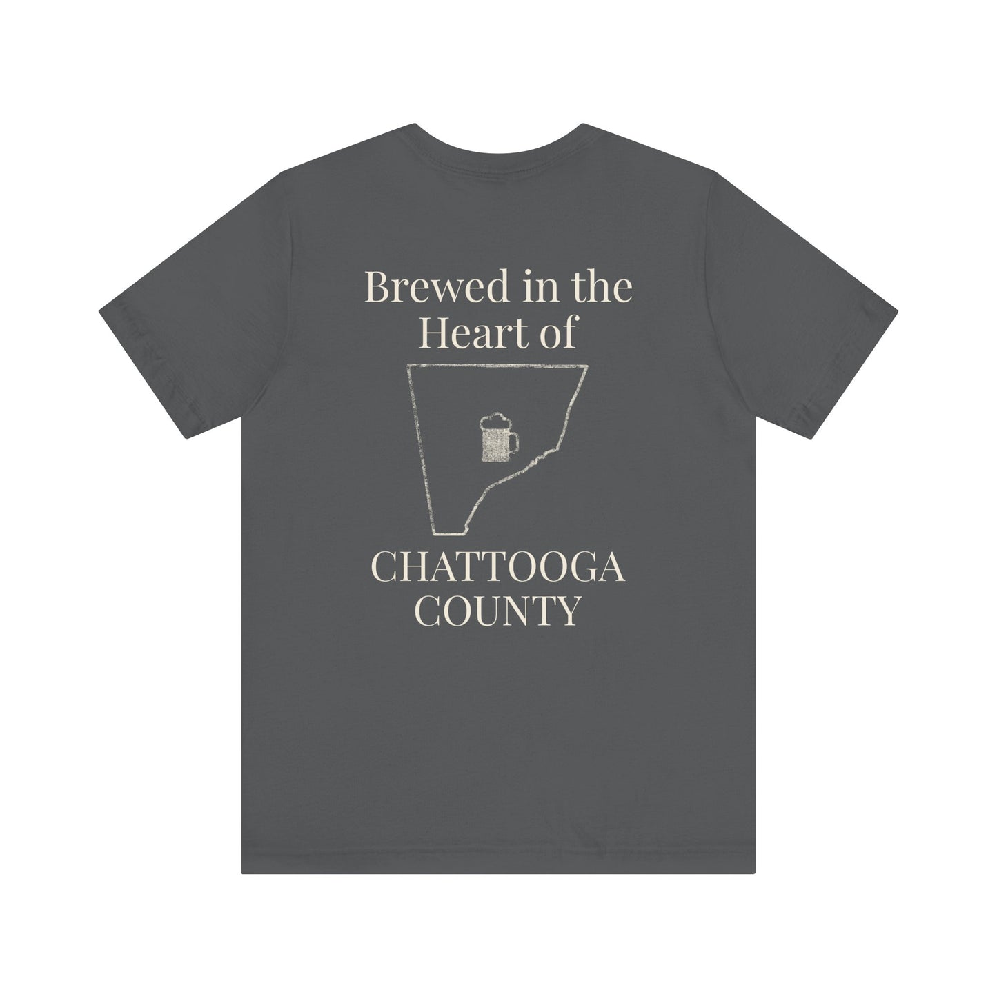 Brewed in the Heart of Chattooga Tee - Summerville's First Brewery