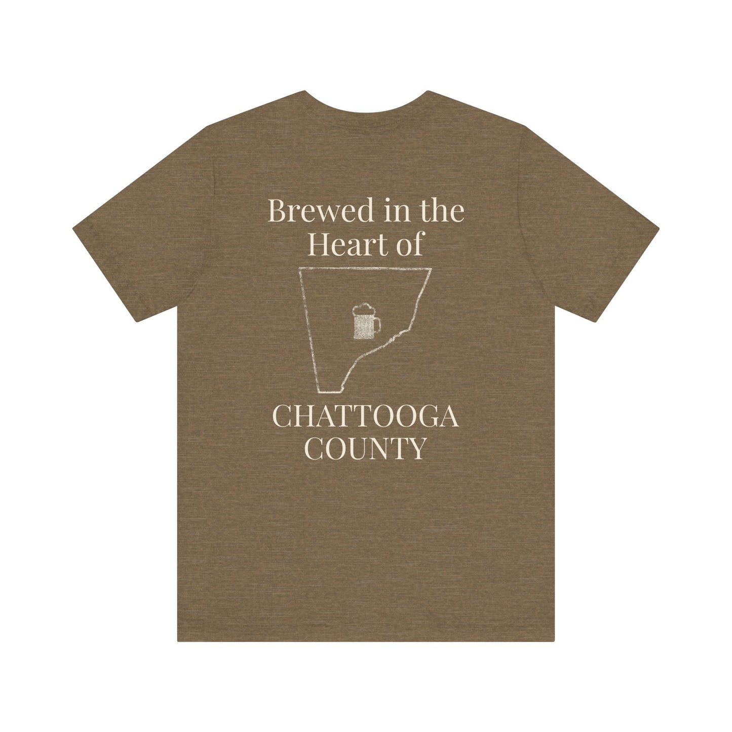 Brewed in the Heart of Chattooga Tee - Summerville's First Brewery