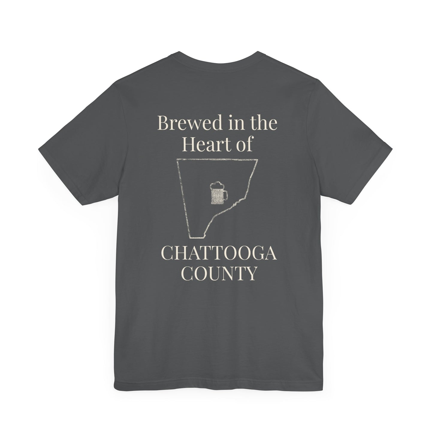 Brewed in the Heart of Chattooga Tee - Summerville's First Brewery