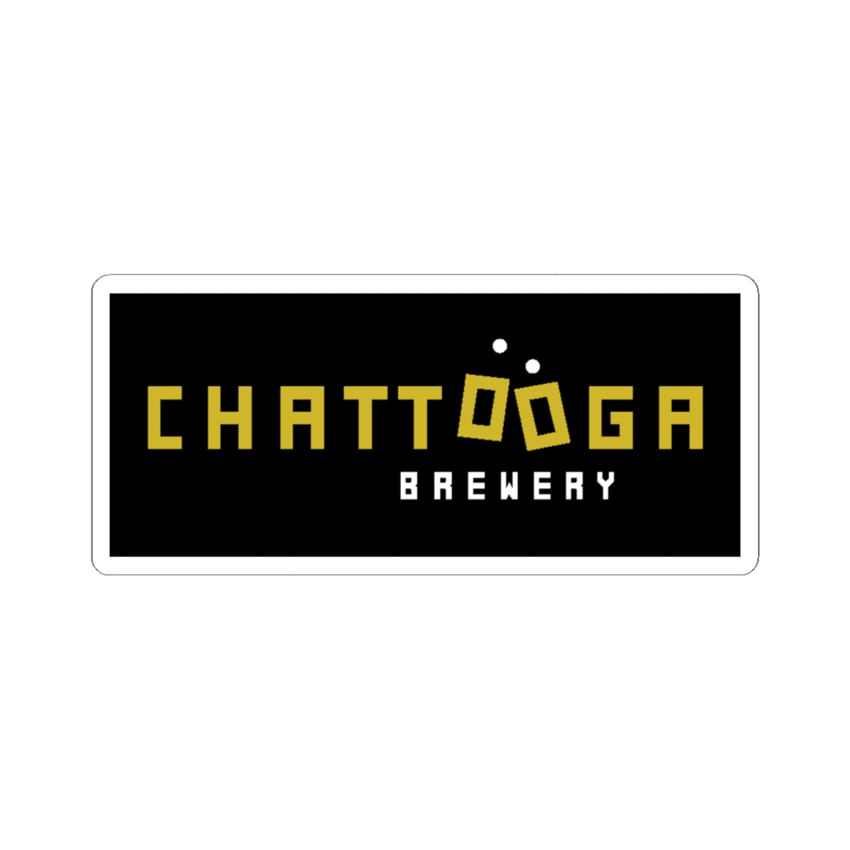 Chattooga Brewery Logo Sticker — Black & Gold