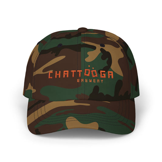Chattooga Brewing Co. Classic Camo Hat – Burnt Orange Embroidery