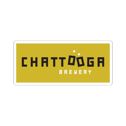 Chattooga Brewery Logo Sticker — Yellow